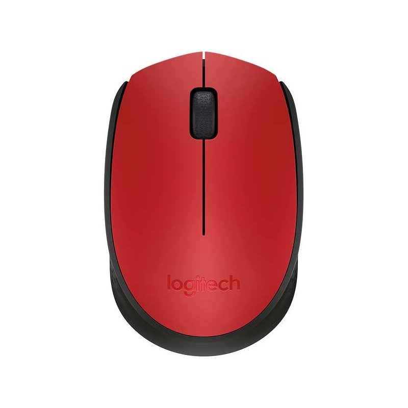 Mouse wireless Logitech M171 1000 dpi - 3 pulsanti - Uso ambidestro - Colore rosso