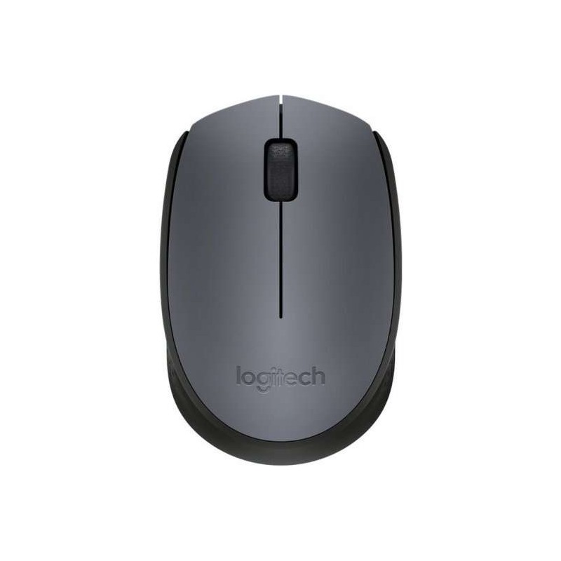 Mouse wireless Logitech M170 1000 dpi - 3 pulsanti - Uso ambidestro - Colore grigio/nero