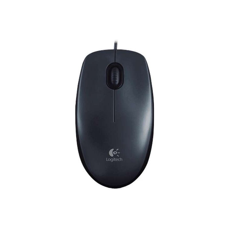 Mouse USB Logitech M100 1000 dpi - 3 pulsanti - Uso ambidestro - Cavo da 1.80 m - Colore grigio