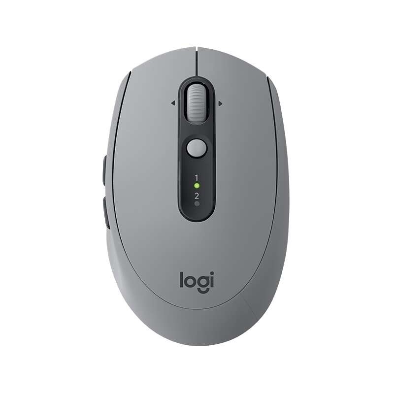 Mouse USB wireless Logitech M590 Silent 1000 dpi - Silenzioso - 7 pulsanti - Utilizzo per destrimani - Colore grigio