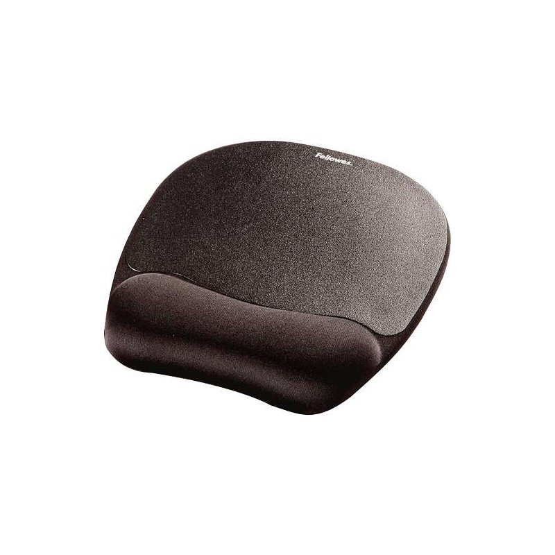 Tappetino Fellowes in Memory Foam con poggiapolsi - Comfort eccezionale - Colore nero
