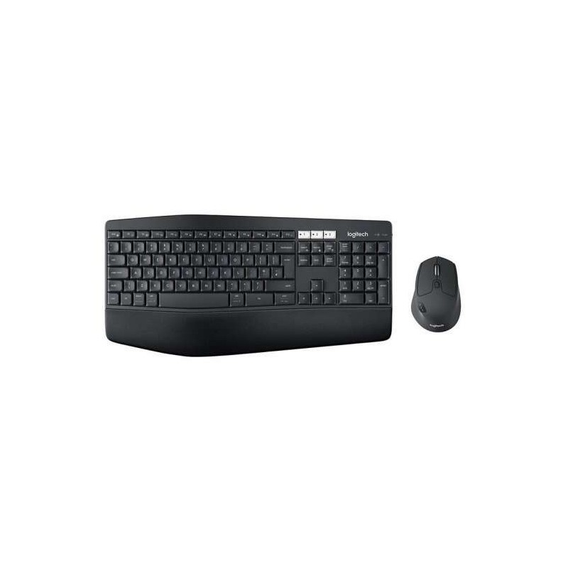 Logitech MK850 Performance Pack Tastiera USB wireless con poggiapolsi + mouse 1000 dpi 7 pulsanti - Utilizzo per destrimani - Co