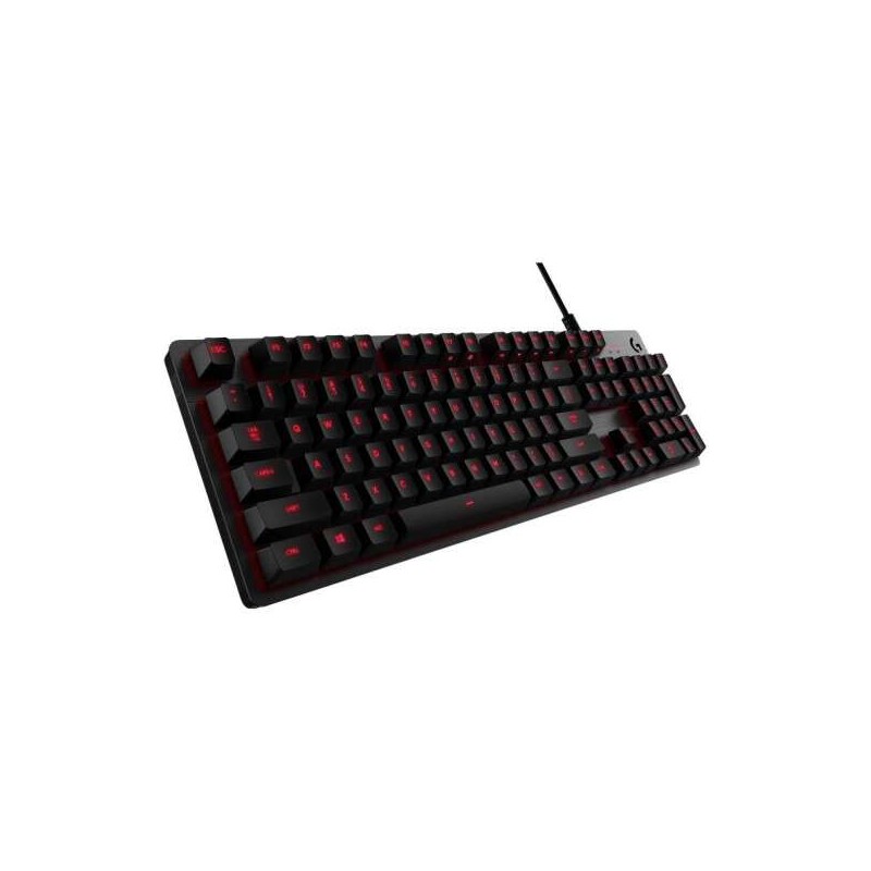 Tastiera da gioco meccanica USB Logitech G413 - Retroilluminazione rossa - Tasti di scelta rapida - Cavo da 1.80 m - Colore nero