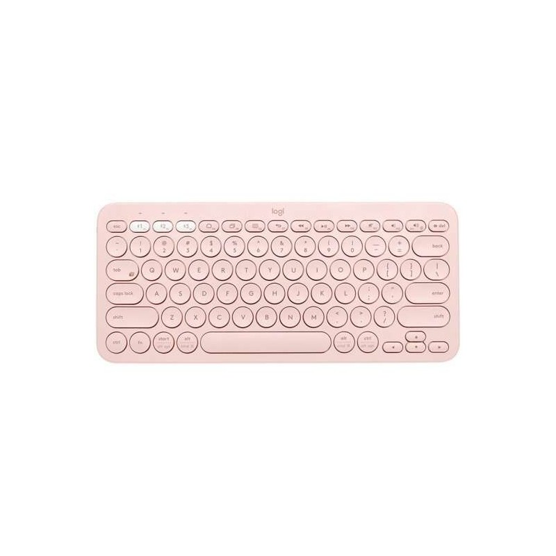 Tastiera wireless Bluetooth Logitech K380 - Fino a 3 dispositivi contemporaneamente - Colore rosa