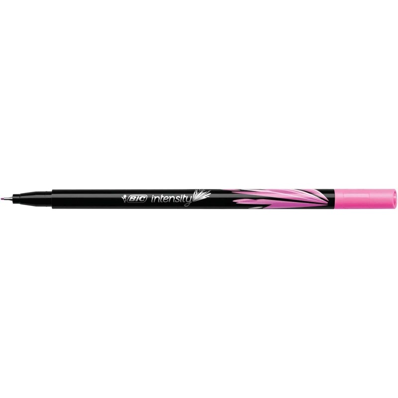 Pennarello Punta Fine Bic Intensity Fine da 0.8 mm - Tratto 0.4 mm - Inchiostro a base acqua - Colore rosa