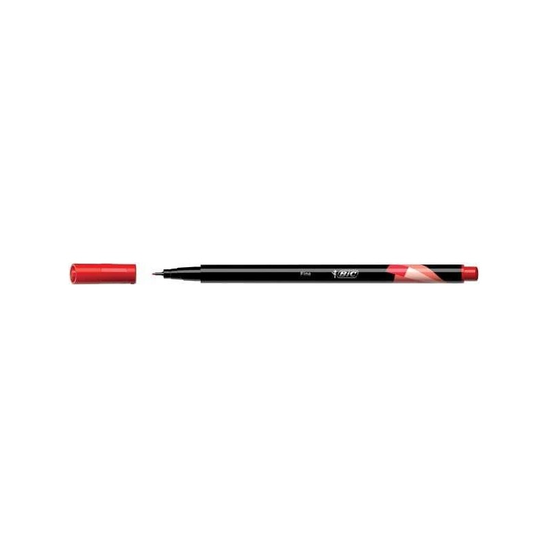 Pennarello Bic Intensity Fine 0.8 mm - Tratto 0.4 mm - Inchiostro a base acqua - Colore rosso
