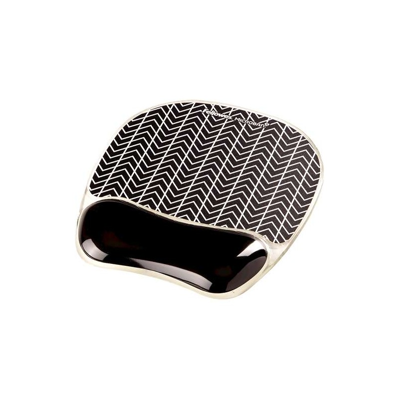 Tappetino poggiapolsi Fellowes Photo Gel - Allevia i punti di pressione - Base antiscivolo - Colore nero