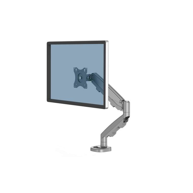 Braccio per monitor singolo Fellowes Eppa - Fino a 39 e 8 kg - Regolazione con molla a gas - Colore argento