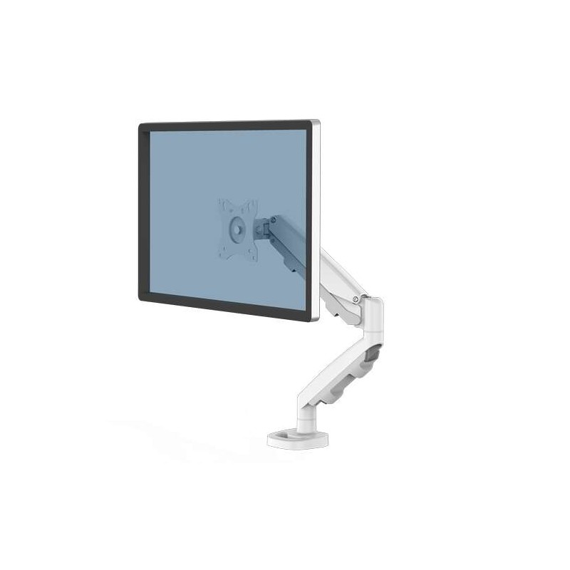 Braccio per monitor singolo Fellowes Eppa - Fino a 39 e 8 kg - Regolazione con molla a gas - Colore bianco