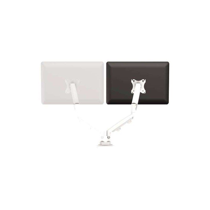 Kit di conversione Eppa Fellowes per doppio monitor - Fino a 39 e 8 kg - Regolabile con molla a gas - Colore bianco