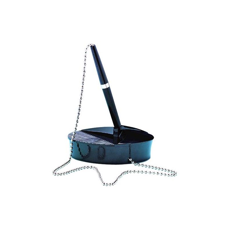 Penna a sfera Fellowes con base - Base pesante antiscivolo - Catena antifurto da 520 mm - Colore inchiostro blu
