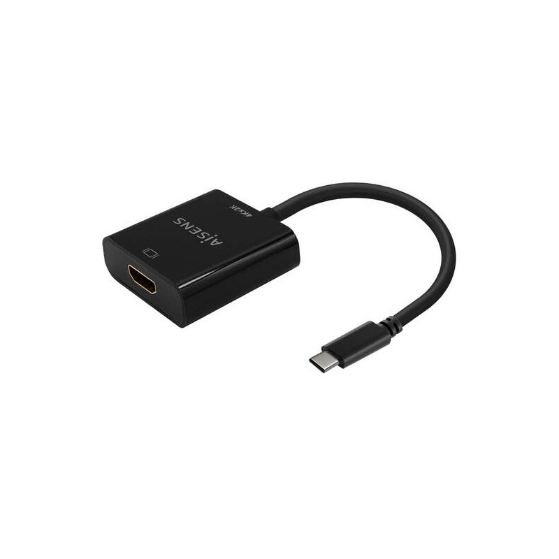 Convertitore Aisens da USB-C a HDMI 4K@30Hz - USB-C/M-HDMI/H - 15 cm - Nero