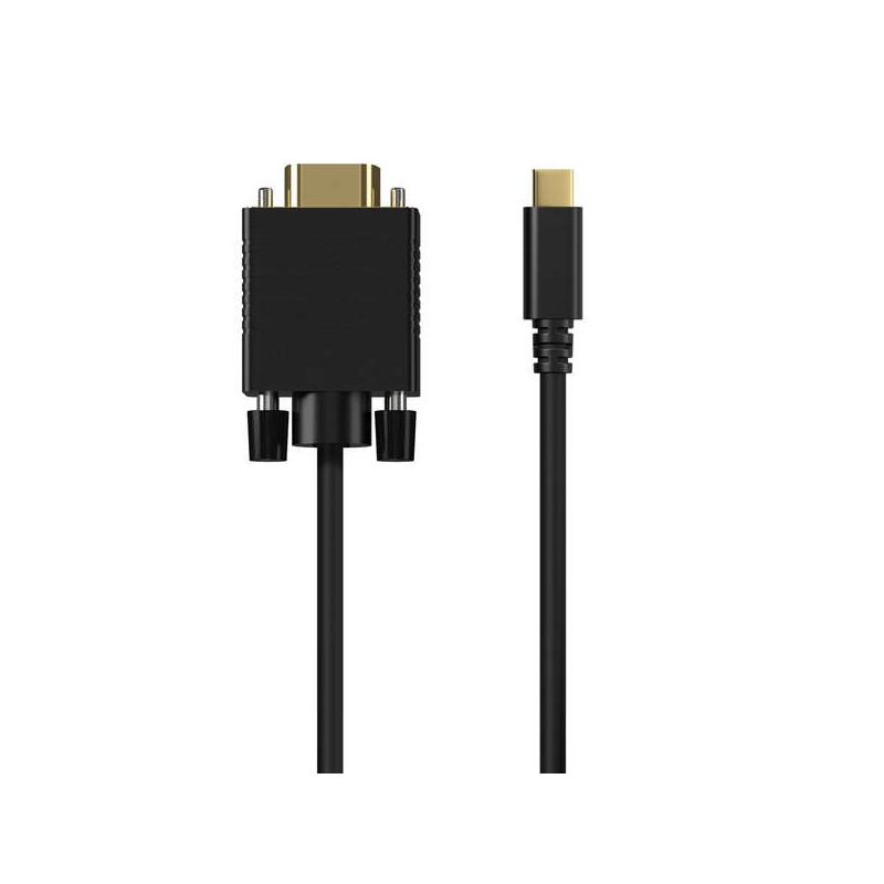 Cavo convertitore Aisens da USB-C a VGA - USB-C/M-Hdb15/M - 1.8 m - Nero