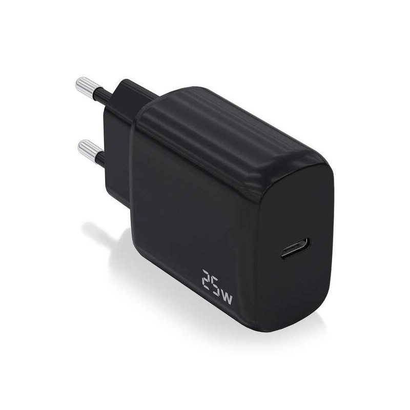 Caricabatterie Aisens USB-C PD3.0 1 porta 1xUSB-C 25W - Colore nero
