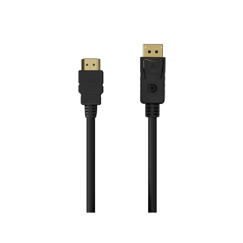 Cavo convertitore Aisens DisplayPort a HDMI - DP/M-HDMI/M - 0.5 M - Nero