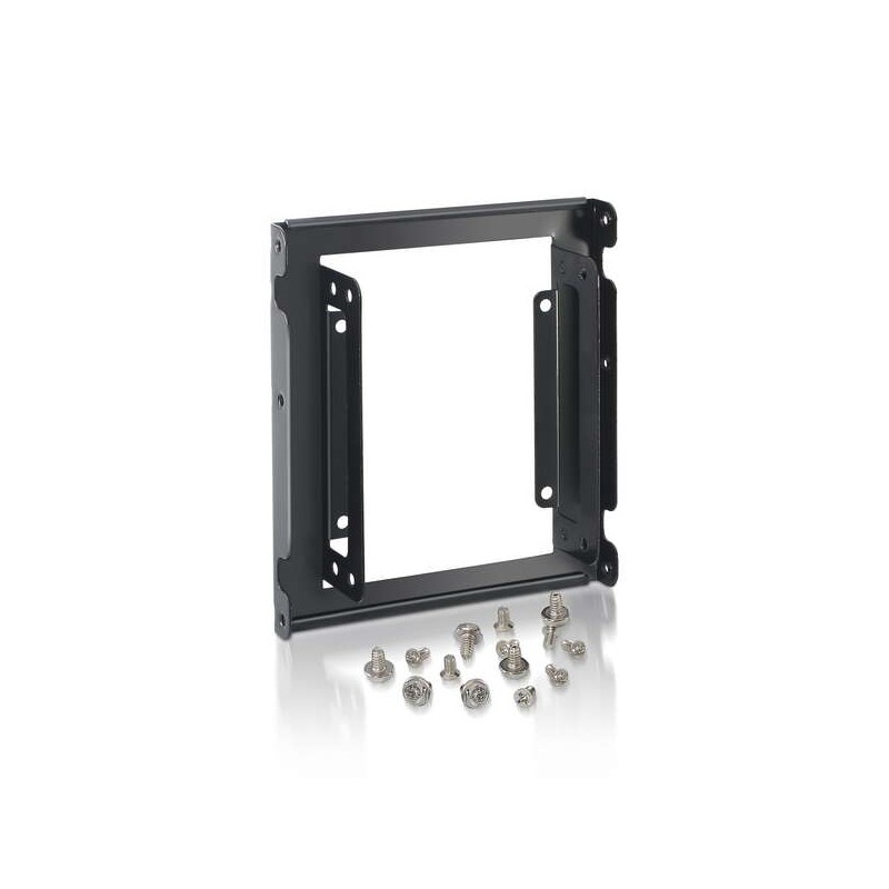 Adattatore in metallo Aisens da 3.5 per disco rigido o SSD 2x2.5 in un PC - Nero
