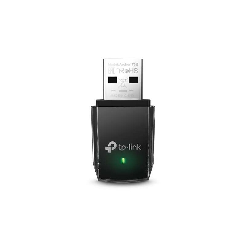 Mini adattatore USB wireless TP-LINK Archer T3U MU-MIMO AC1300 - Colore nero - Alta velocità