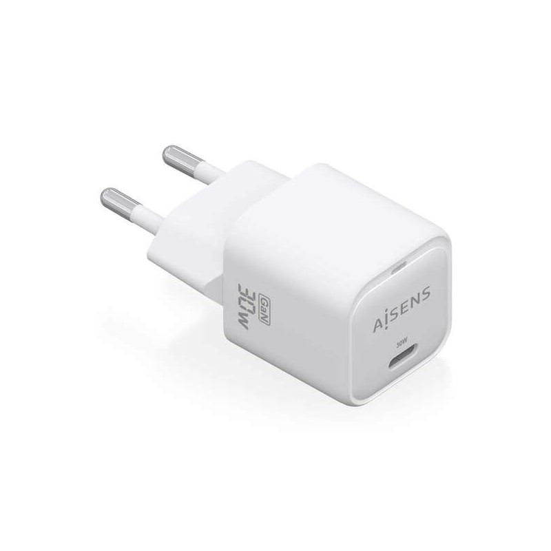 Caricabatterie Aisens GAN 30W - 1xUSB-C PD3.0 QC4.0