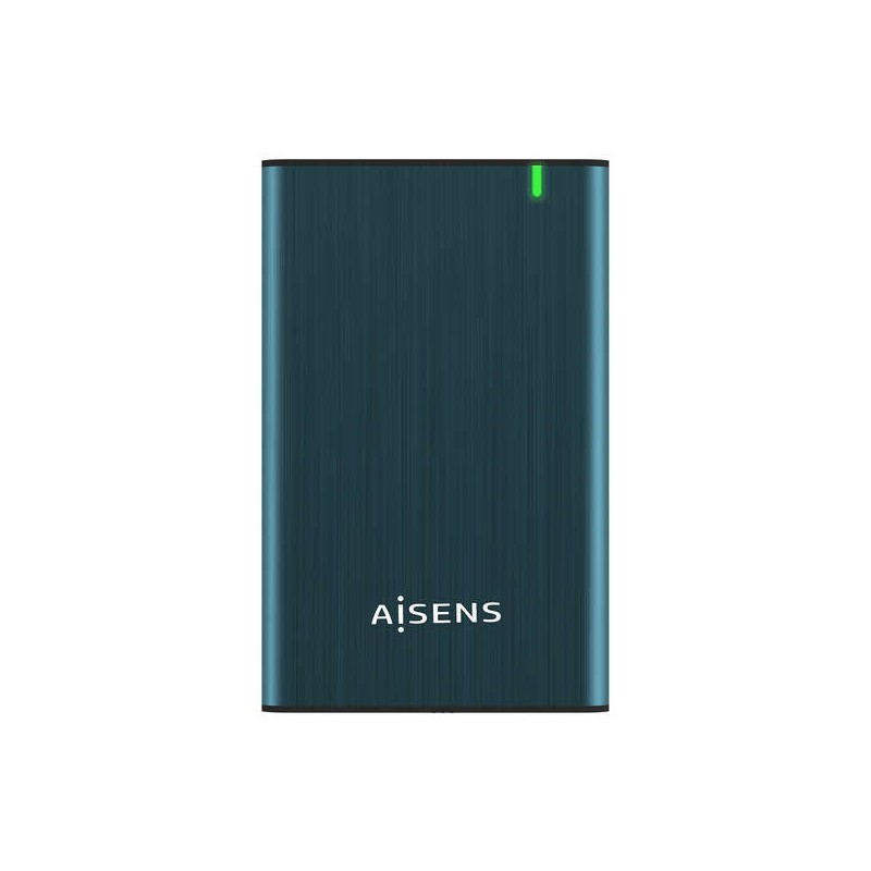 Scatola esterna Aisens 2.5? per dischi rigidi SATA I. II e III da 9.5 mm a USB 3.0/USB 3.1 GEN1 - Colore blu Pacifico