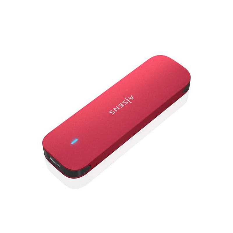 Aisens Box Esterno M.2 (NGFF) ASM2-027Red NVMe a USB3.2 GEN2 - Colore Rosso
