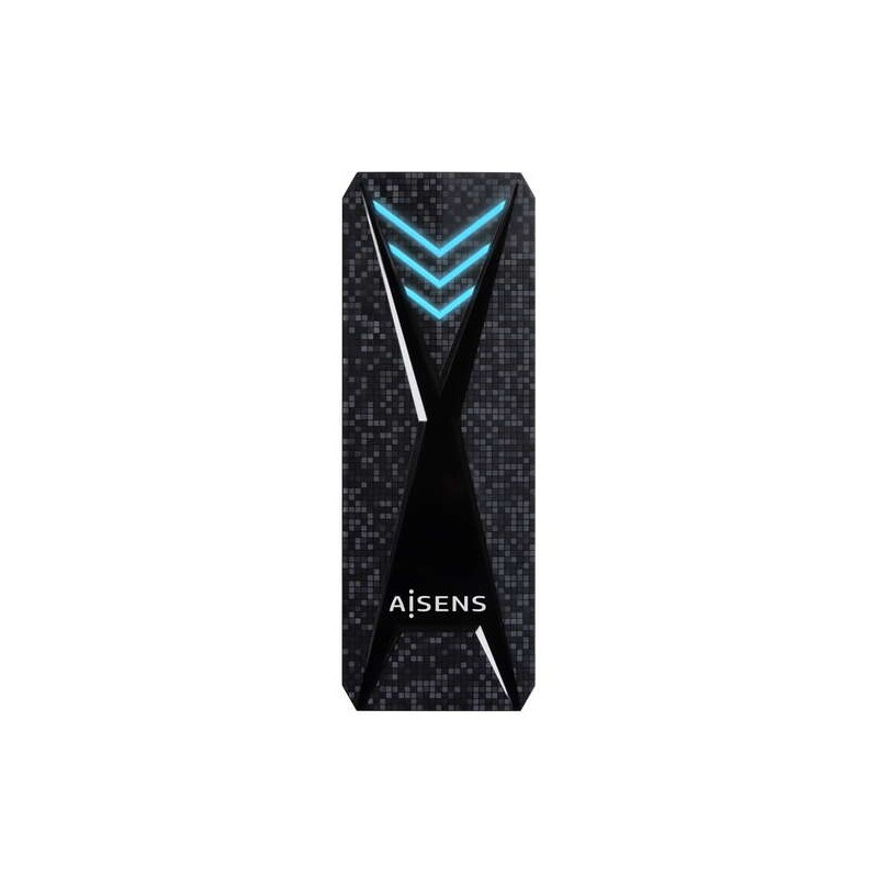 Custodia SSD esterna Aisens M.2 NGFF/NVMe USB-C 3.2 Gen2 - Illuminazione LED RGB