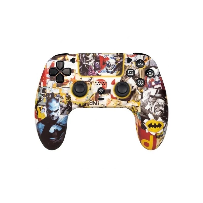 FR-TEC Batman Controller/Gamepad PC. PS4 Bluetooth - Retroilluminazione RGB - Vibrazione - Autonomia fino a 10h