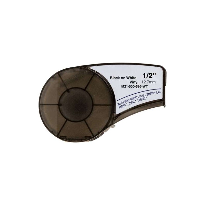 ETICHETTE IN VINILE GENERICHE BRADY BMP21 NERO/BIANCO M21-500-595-WT