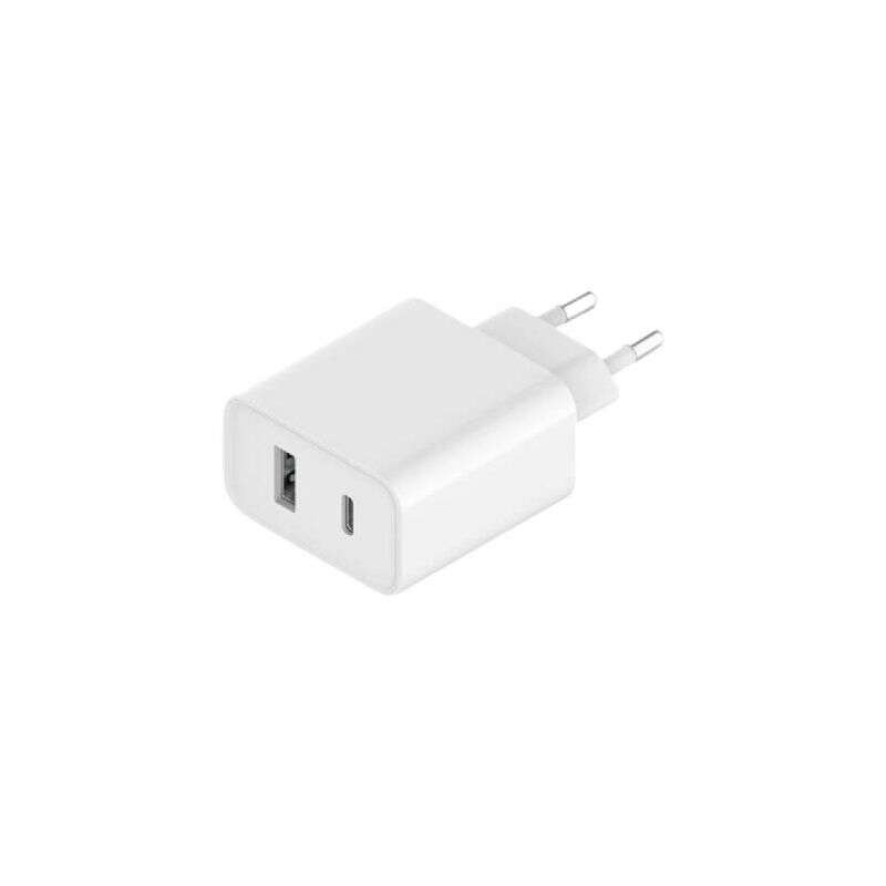 Caricatore da muro per smartphone Xiaomi 1x USB-C. 1x USB-A 33W - Supporta la ricarica simultanea - Ricarica rapida PD