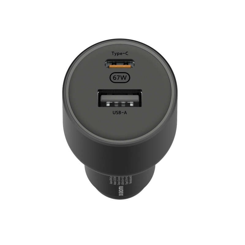 Caricabatteria da auto Xiaomi Caricabatteria da auto 67W - 1x USB-C. 1x USB-A + cavo - Compatibile con ricarica rapida