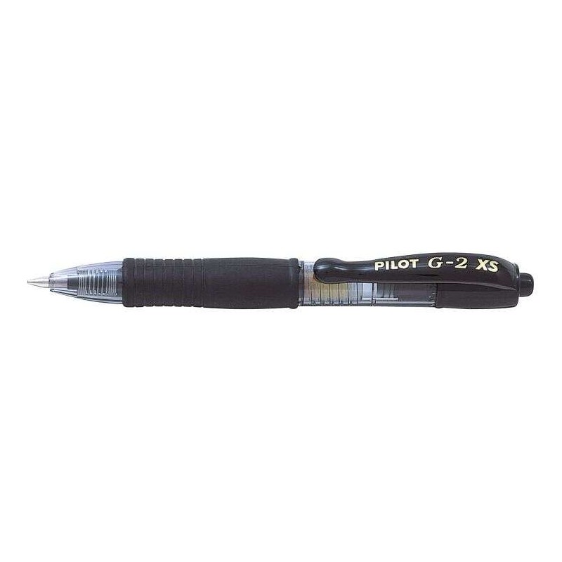 Penna gel retrattile Pilot G2 Pixie XS - Punta sferica rotonda 0.7 mm - Corsa 0.32 mm - Impugnatura ergonomica - Colore nero