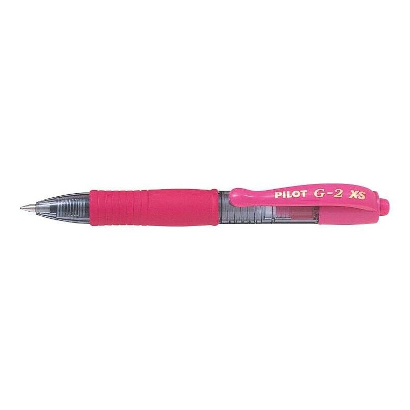 Penna gel retrattile Pilot G2 Pixie XS - Punta sferica rotonda 0.7 mm - Corsa 0.32 mm - Impugnatura ergonomica - Colore rosa