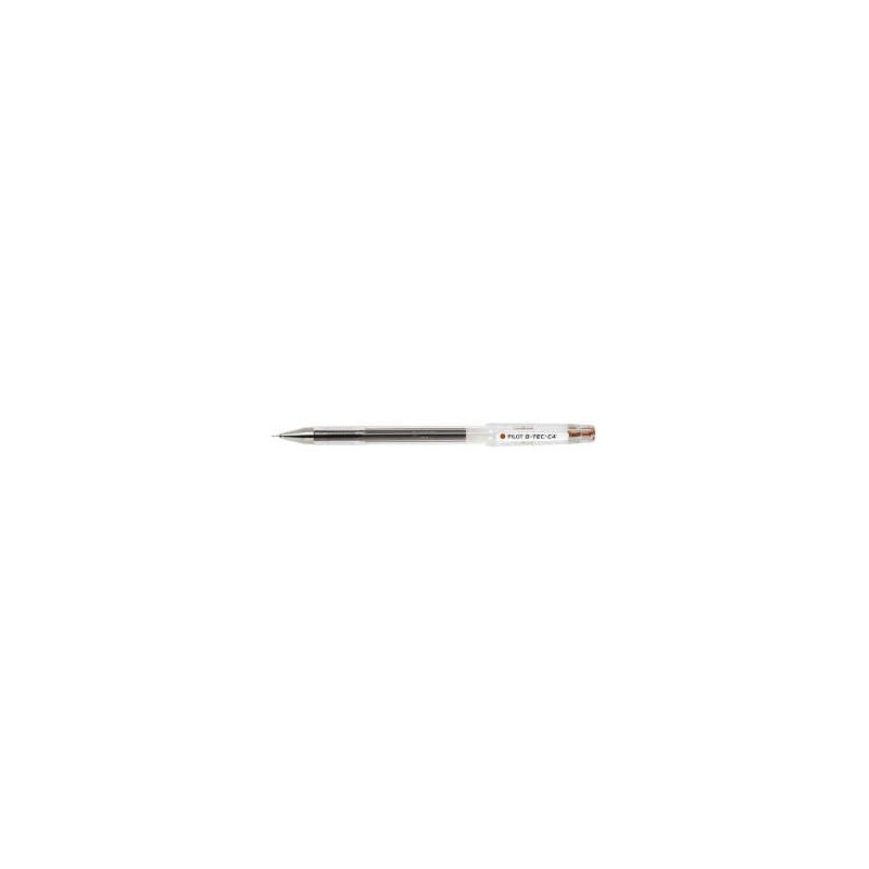 Penna gel Pilot G-Tec C4 - Extra fine - Ricaricabile - Punta a sfera da 0.4 mm - Corsa da 0.2 mm - Colore marrone