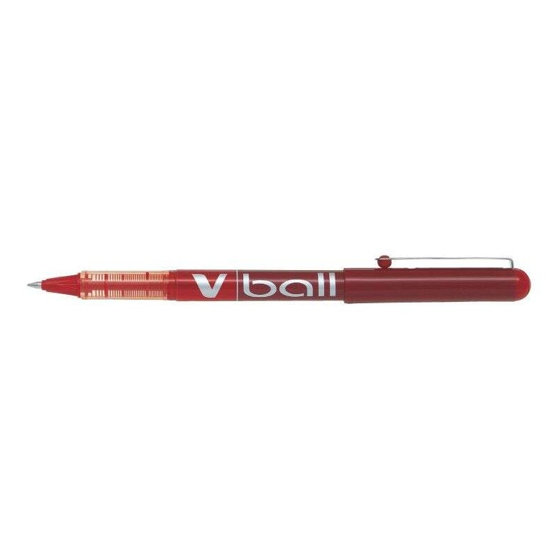 Pilot Penna a inchiostro liquido V Ball 05 Roller - Punta a sfera tonda 0.5 mm - Corsa 0.3 mm - Colore Rosso