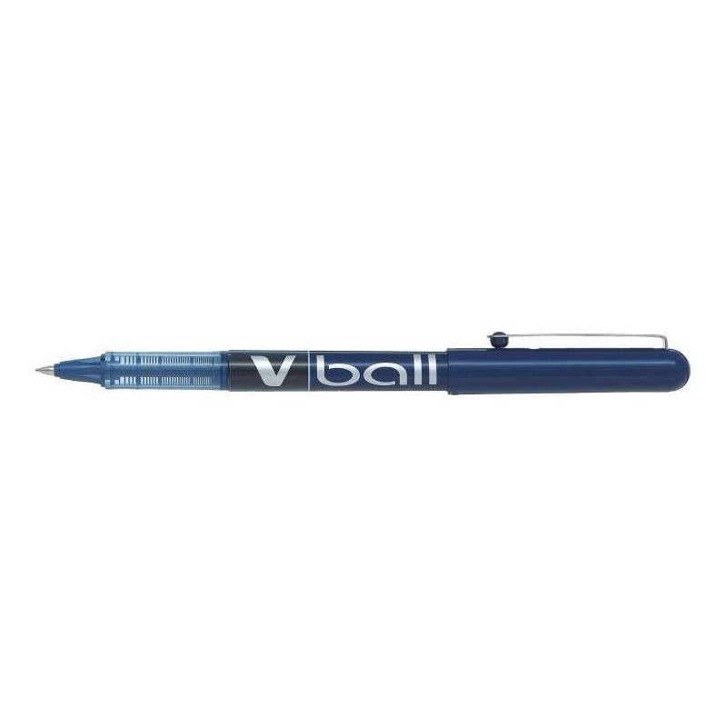 Penna Pilot a inchiostro liquido V Ball 07 Roller - Punta tonda 0.7 mm - Corsa 0.5 mm - Colore Blu