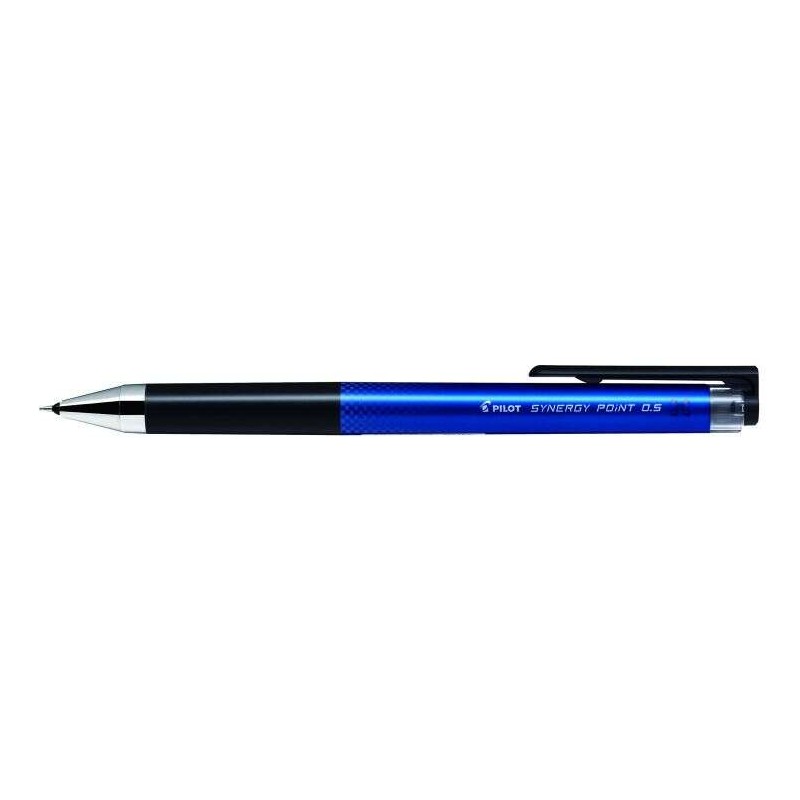 Penna gel retrattile Pilot Synergy Point - Ricaricabile - Punta fine 0.5 mm - Corsa 0.25 mm - Colore blu