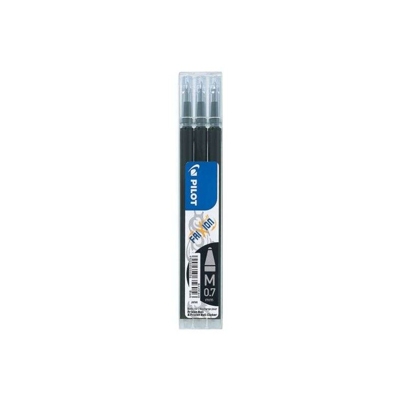 Pilot Frixion Ball Refill per Penna a Sfera. 0.7 mm NERO