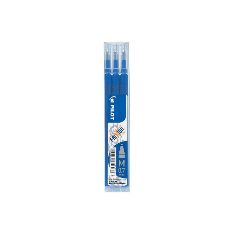 Pilot Frixion Ball Refill per Penna a Sfera. 0.7 mm BLU