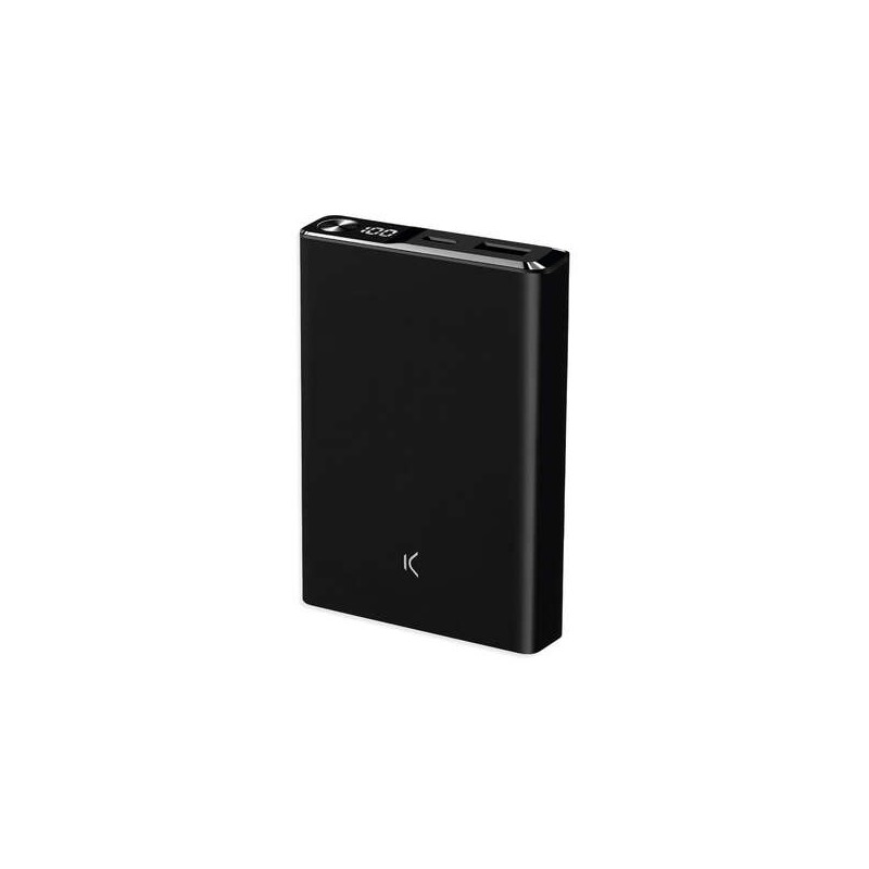 Ksix Powerbank Magsafe 10000mAH 22.5W PD + 15W Wireless + cavo da USB-A a USB-C - Nero