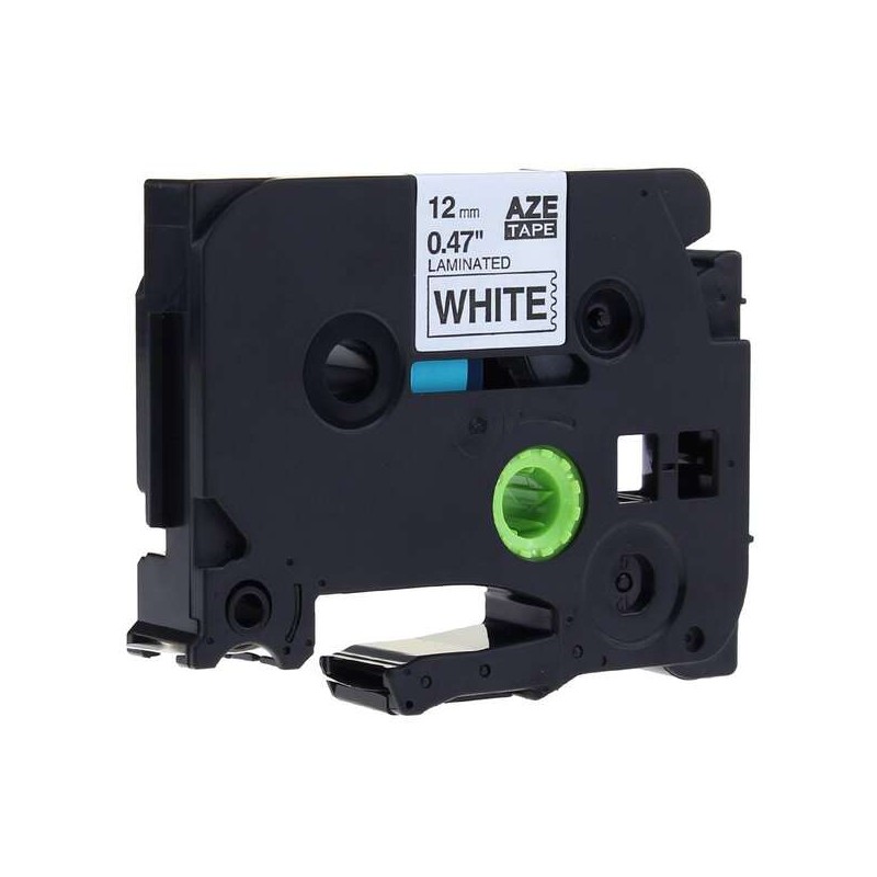 Nastro per etichette laminato generico Brother TZe241 - Testo nero su sfondo bianco - Larghezza 18 mm x 8 metri