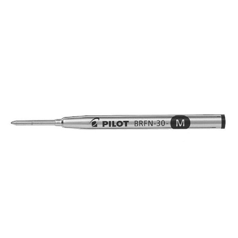 Ricarica in metallo Pilot per penne Ageless. Custom Urushi. Grance. Raiz e Heritage 91 - Punta media 1.00 mm - Colore nero