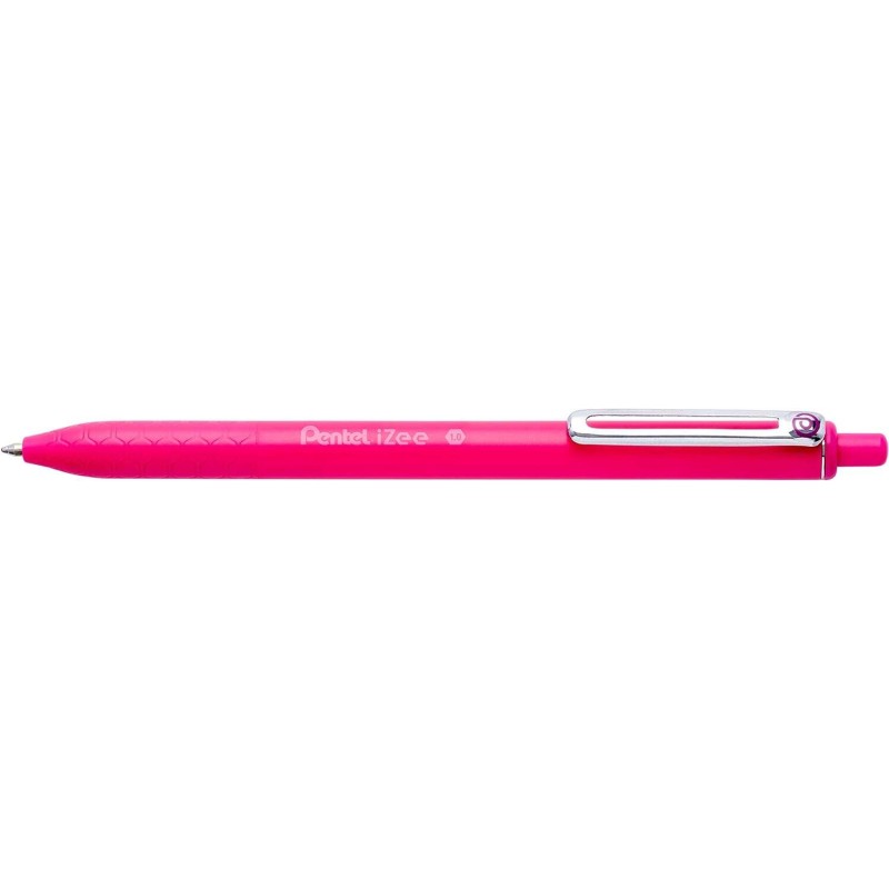 Pentel iZee Penna a sfera retrattile - Punta da 0.7 mm - Corsa da 0.35 mm - Clip in metallo - Colore rosa