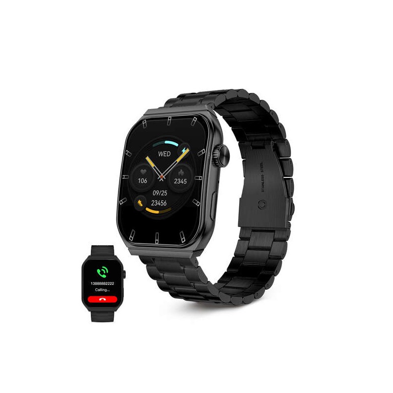 Smartwatch Ksix Olympo - Frequenza Cardiaca - Monitoraggio del Sonno - Colore Nero