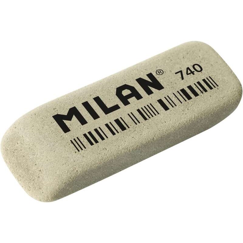 Gomma abrasiva smussata Milan 740G - Flessibile - Briciola di pane - Gomma - Colore grigio