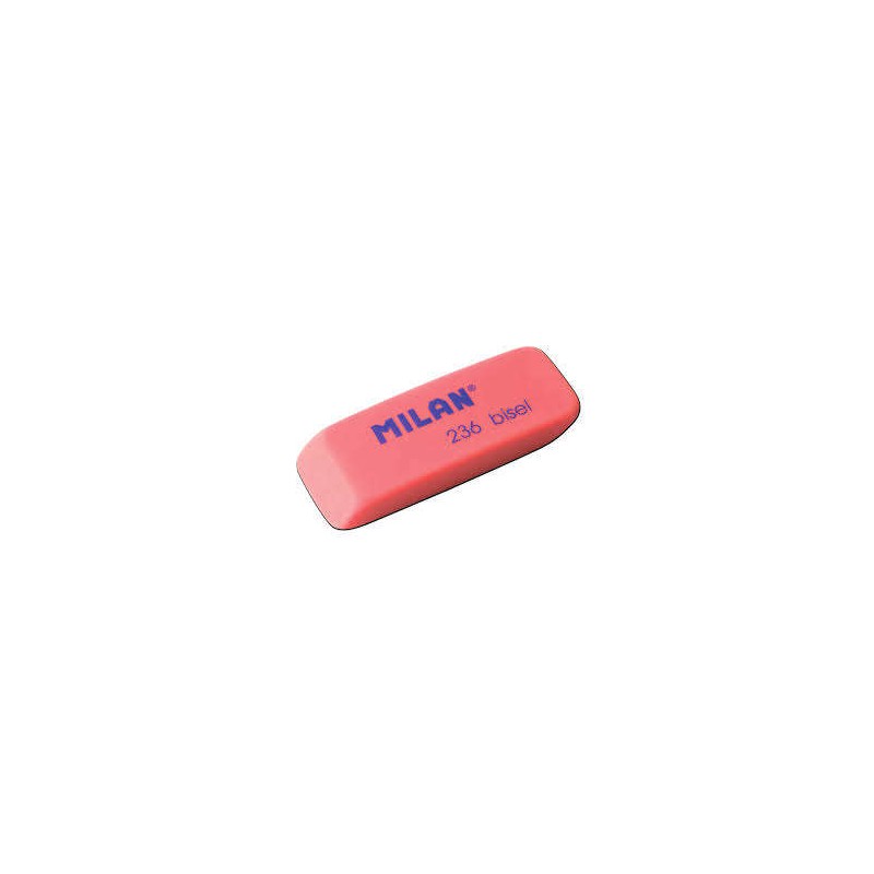 Gomma smussata Milan Nata 236 - Plastica - Colori fluorescenti assortiti