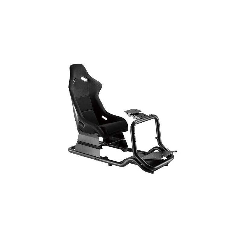 Sedile per simulatore di corse Cromad Pro R3 - Supporto per pedali e volante - Completamente regolabile - Robusto - Peso max. 13