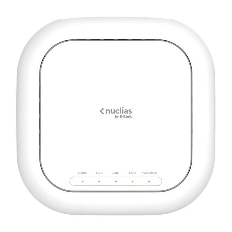 Punto di accesso D-Link Nuclias AX3600 WiFi 6 Dual Band - Gestito tramite cloud - 1 porta RJ45 - MU-MIMO - Crittografia WPA3