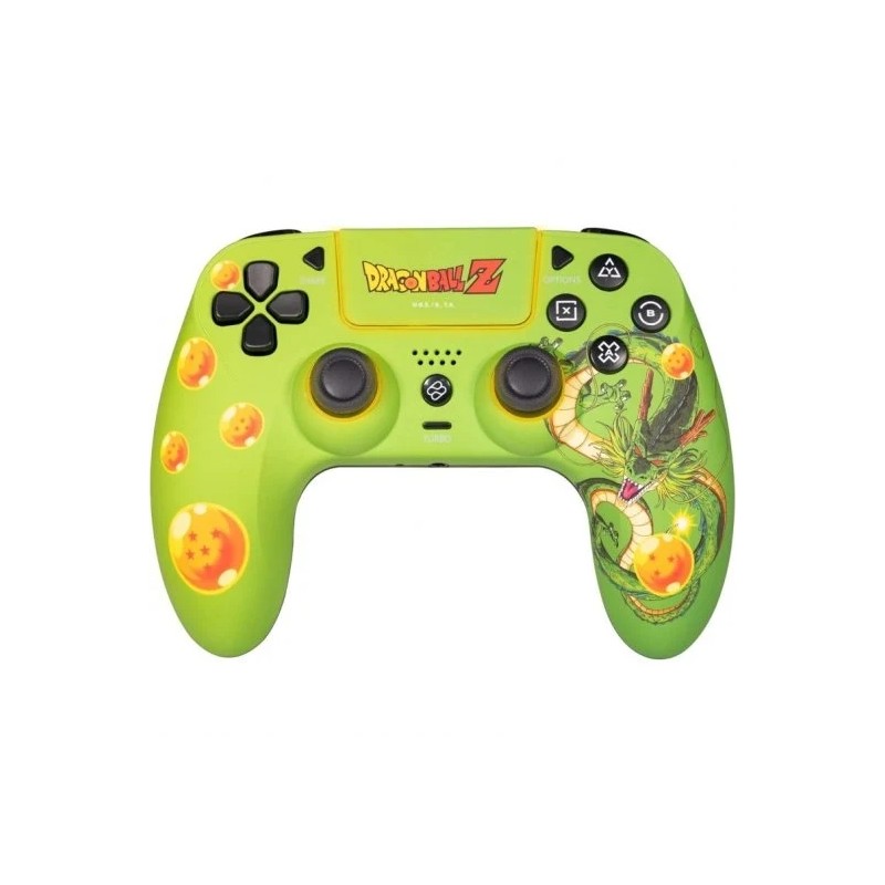 FR-TEC Dragon Ball Z Shenron Controller/Gamepad PC. PS4 Bluetooth - Retroilluminazione RGB - Vibrazione - Autonomia fino a 10h