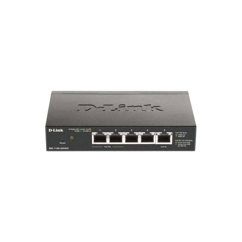 Smart Switch D-Link 5 porte Gigabit 10/100/1000 Mbps - PoE