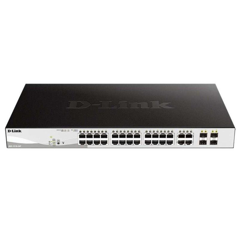 Switch D-Link Smart 24 porte Gigabit PoE + 4 SFP Combo