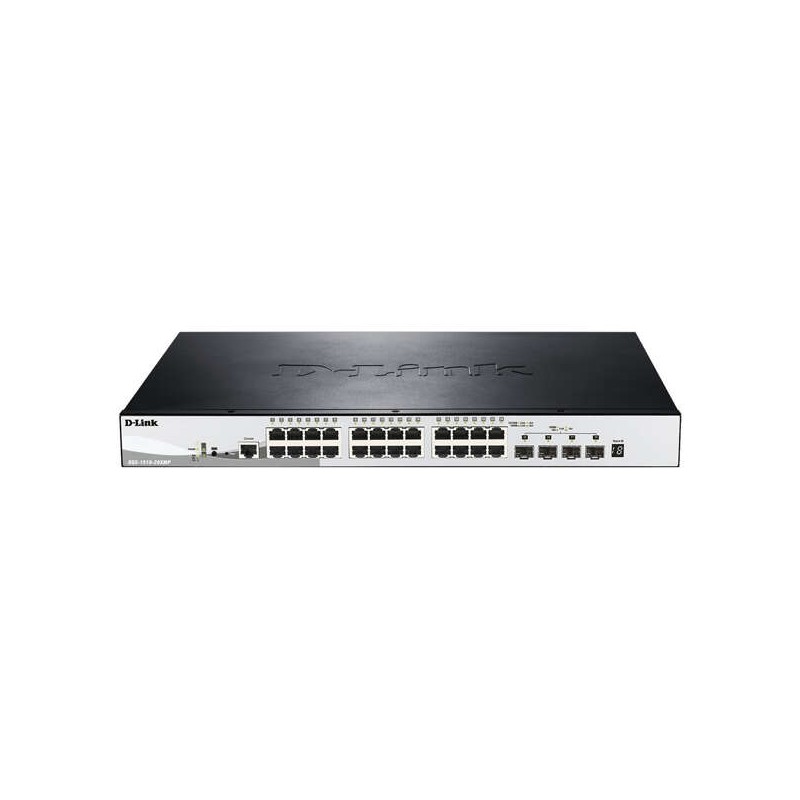 Switch semigestito D-Link 24 porte Gigabit PoE + 4 SFP+